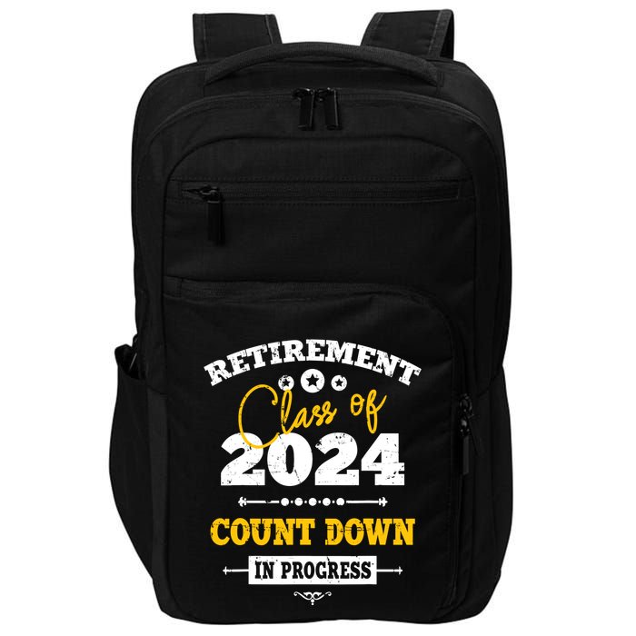 Retirement Class Of 2024 Count Down Funny Retiring Teacher Impact Tech Backpack