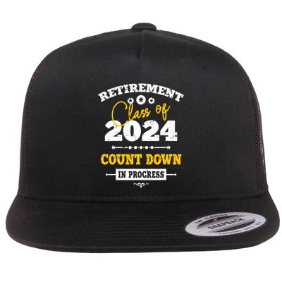 Retirement Class Of 2024 Count Down Funny Retiring Teacher Flatbill Hat