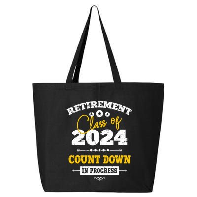 Retirement Class Of 2024 Count Down Funny Retiring Teacher 25L Jumbo Tote