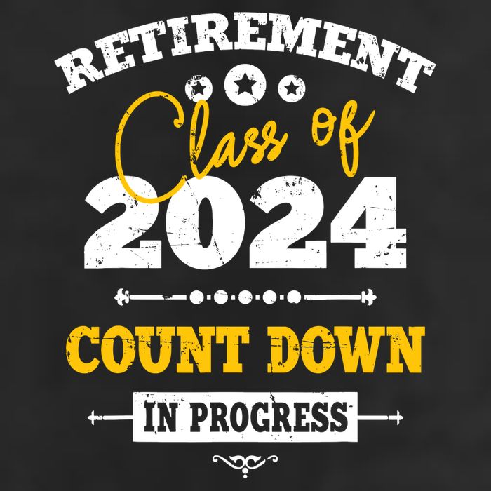 Retirement Class Of 2024 Count Down Funny Retiring Teacher 25L Jumbo Tote