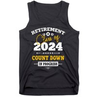 Retirement Class Of 2024 Count Down Funny Retiring Teacher Tank Top