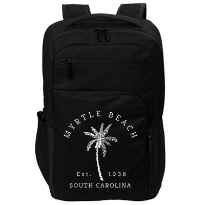 Retro Cool Original Myrtle Beach SC Palm Tree Novelty Impact Tech Backpack