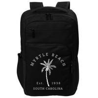 Retro Cool Original Myrtle Beach SC Palm Tree Novelty Impact Tech Backpack