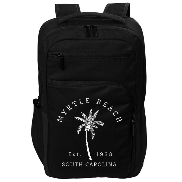 Retro Cool Original Myrtle Beach SC Palm Tree Novelty Impact Tech Backpack