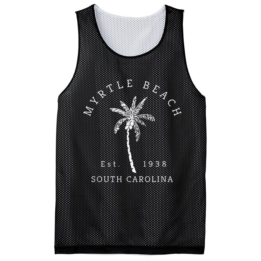 Retro Cool Original Myrtle Beach SC Palm Tree Novelty Mesh Reversible Basketball Jersey Tank