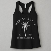 Retro Cool Original Myrtle Beach SC Palm Tree Novelty Womens Tank Top