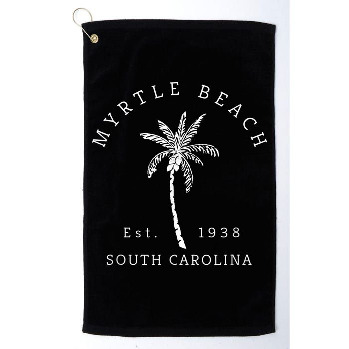 Retro Cool Original Myrtle Beach SC Palm Tree Novelty Golf Towel