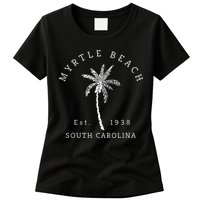 Retro Cool Original Myrtle Beach SC Palm Tree Novelty Womens T-Shirt