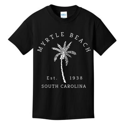 Retro Cool Original Myrtle Beach SC Palm Tree Novelty Kids T-Shirt