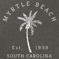 Retro Cool Original Myrtle Beach SC Palm Tree Novelty Cotton Canvas Backpack