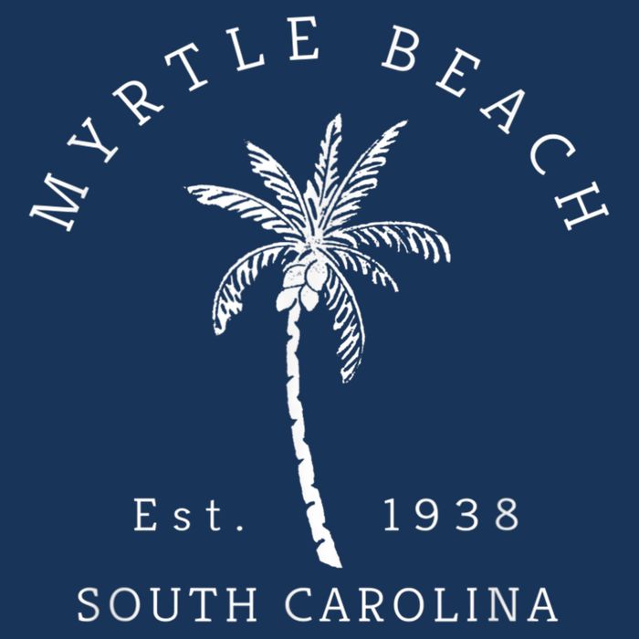 Retro Cool Original Myrtle Beach SC Palm Tree Novelty Infant Baby Jersey Bodysuit