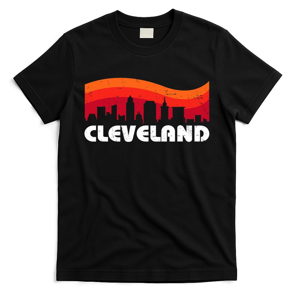 Retro Cleveland Ohio City Skyline vintage CLE souvenir T-Shirt