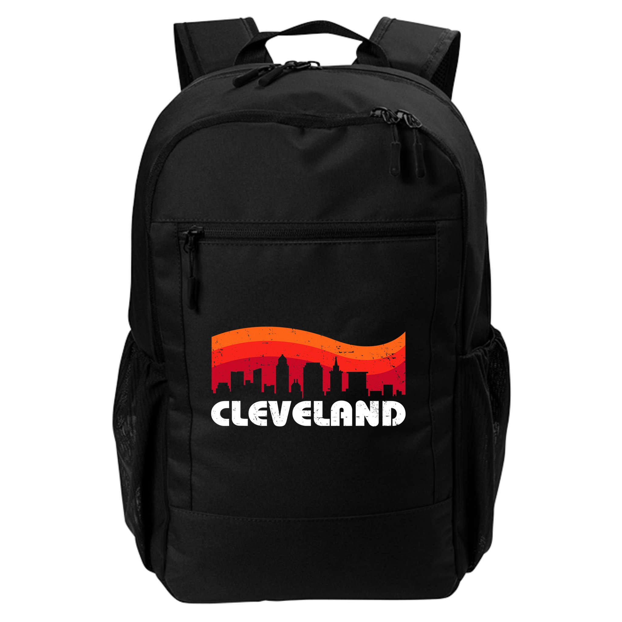 Retro Cleveland Ohio City Skyline vintage CLE souvenir Backpack