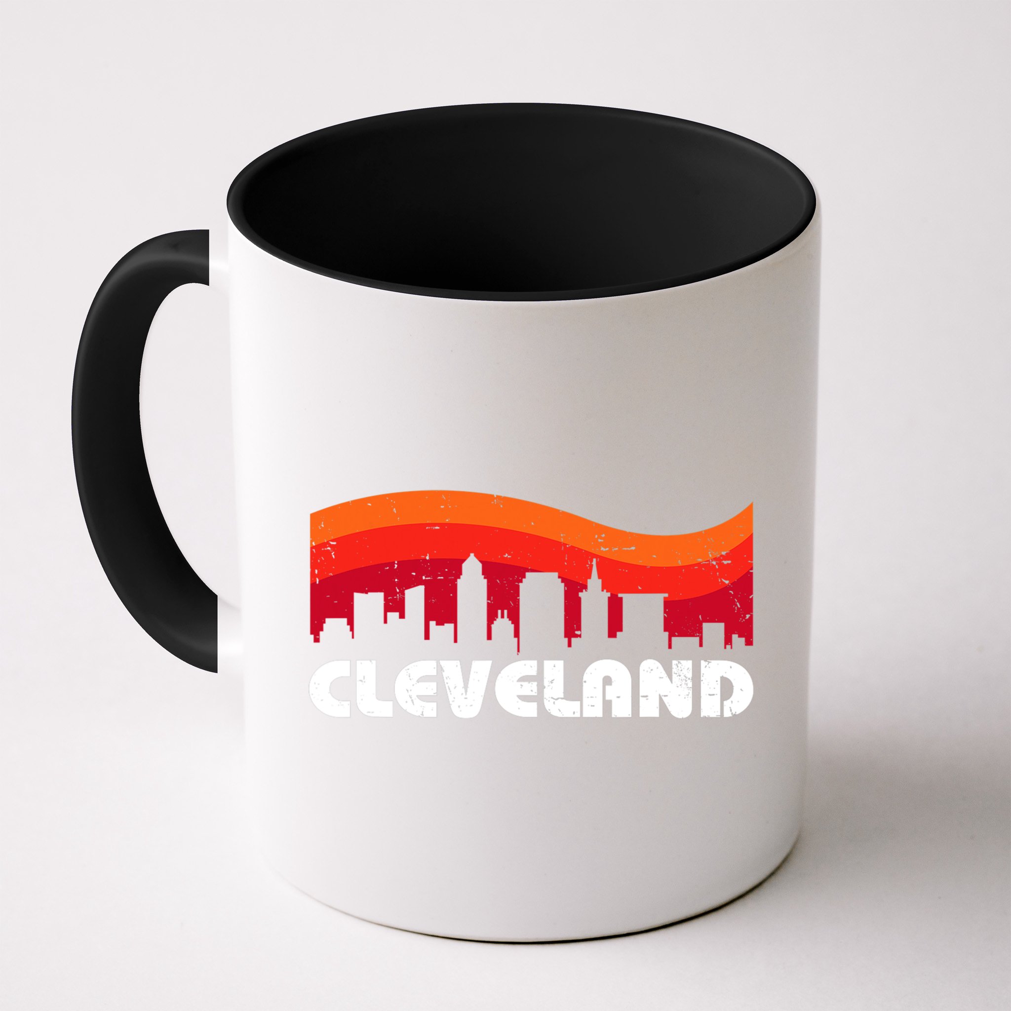 Retro Cleveland Ohio City Skyline vintage CLE souvenir Mug