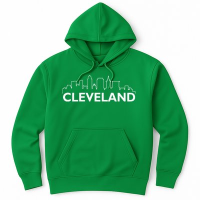 Retro Cleveland Ohio City Skyline Vintage CLE Souvenir Hoodie