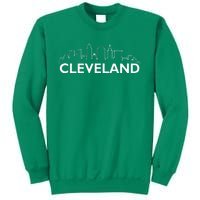 Retro Cleveland Ohio City Skyline Vintage CLE Souvenir Sweatshirt