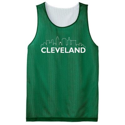 Retro Cleveland Ohio City Skyline Vintage CLE Souvenir Mesh Reversible Basketball Jersey Tank