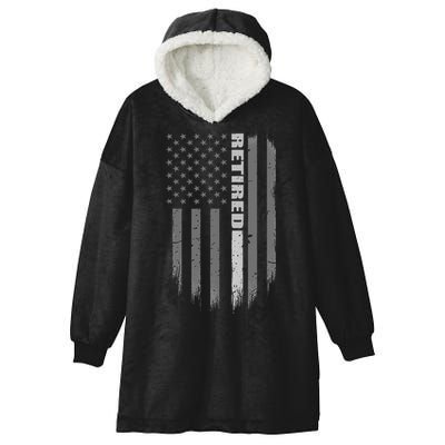Retired Corrections Officer Gift Correctional Officer Hooded Wearable Blanket
