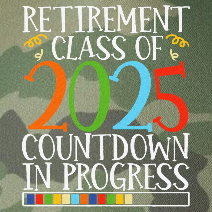 Retirement Class Of 2025 Countdown In Progress Fun Retire Legacy Tie Dye Trucker Hat