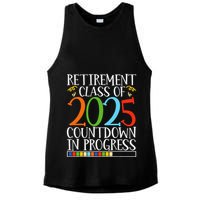 Retirement Class Of 2025 Countdown In Progress Fun Retire Ladies PosiCharge Tri-Blend Wicking Tank