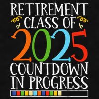 Retirement Class Of 2025 Countdown In Progress Fun Retire Ladies PosiCharge Tri-Blend Wicking Tank