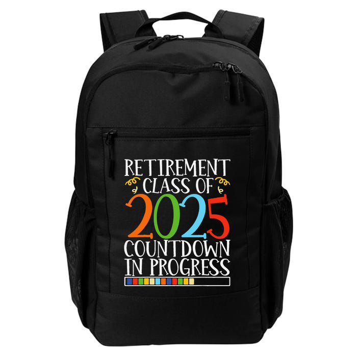 Retirement Class Of 2025 Countdown In Progress Fun Retire Backpack