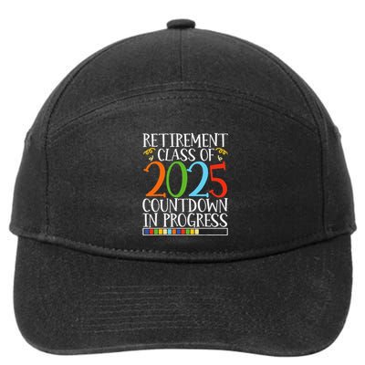 Retirement Class Of 2025 Countdown In Progress Fun Retire 7-Panel Snapback Hat