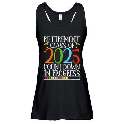 Retirement Class Of 2025 Countdown In Progress Fun Retire Ladies Essential Flowy Tank