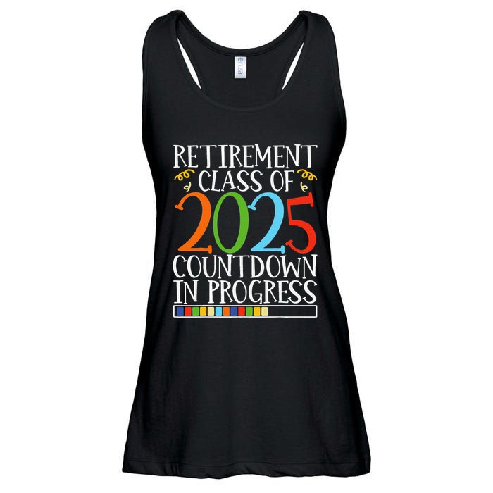 Retirement Class Of 2025 Countdown In Progress Fun Retire Ladies Essential Flowy Tank