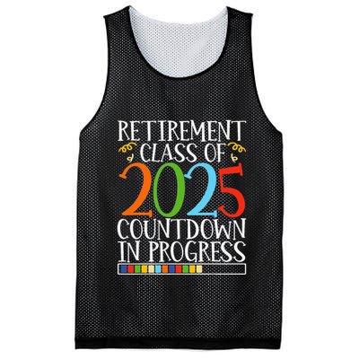Retirement Class Of 2025 Countdown In Progress Fun Retire Mesh Reversible Basketball Jersey Tank