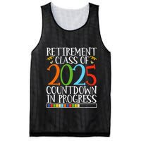 Retirement Class Of 2025 Countdown In Progress Fun Retire Mesh Reversible Basketball Jersey Tank
