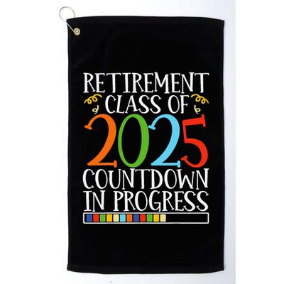 Retirement Class Of 2025 Countdown In Progress Fun Retire Golf Towel