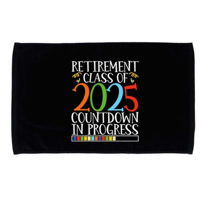 Retirement Class Of 2025 Countdown In Progress Fun Retire Microfiber Hand Towel