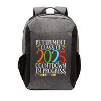 Retirement Class Of 2025 Countdown In Progress Fun Retire Vector Backpack