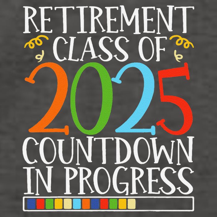 Retirement Class Of 2025 Countdown In Progress Fun Retire Vector Backpack