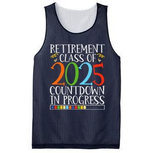 Retirement Class Of 2025 Countdown In Progress Fun Retire Mesh Reversible Basketball Jersey Tank