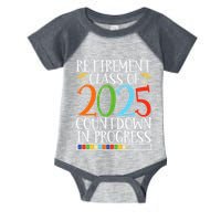 Retirement Class Of 2025 Countdown In Progress Fun Retire Infant Baby Jersey Bodysuit