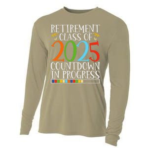 Retirement Class Of 2025 Countdown In Progress Fun Retire Cooling Performance Long Sleeve Crew