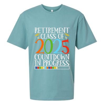 Retirement Class Of 2025 Countdown In Progress Fun Retire Sueded Cloud Jersey T-Shirt