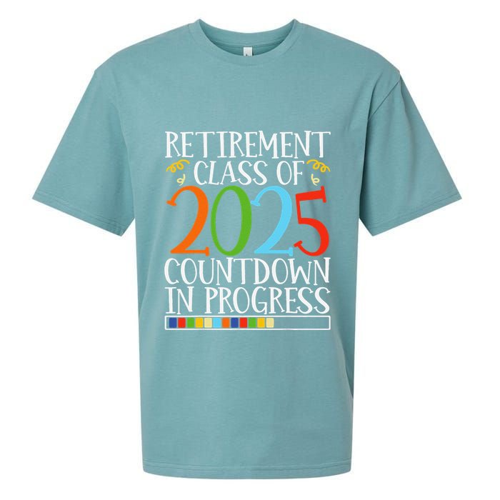Retirement Class Of 2025 Countdown In Progress Fun Retire Sueded Cloud Jersey T-Shirt
