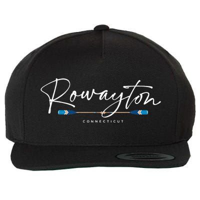 Rowayton Connecticut Oars Wool Snapback Cap