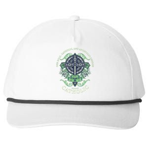 Roman Catholic One Holy Apostolic Cross Gift Snapback Five-Panel Rope Hat