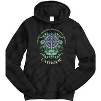 Roman Catholic One Holy Apostolic Cross Gift Tie Dye Hoodie