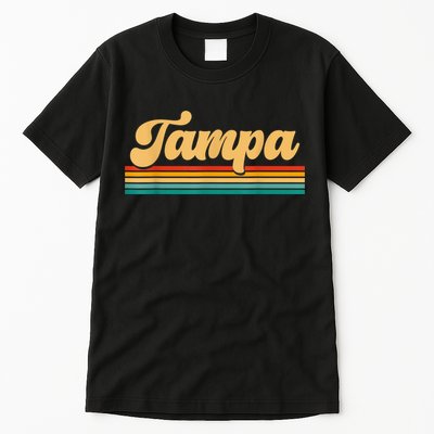 Retro City Of Tampa Florida Tall T-Shirt