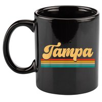 Retro City Of Tampa Florida 11oz C Handle Ceramic Mug
