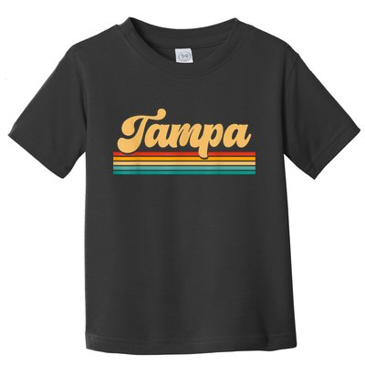 Retro City Of Tampa Florida Toddler T-Shirt