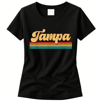 Retro City Of Tampa Florida Womens T-Shirt