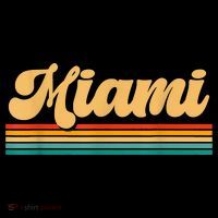 Retro City Of Miami Florida Baby Bodysuit