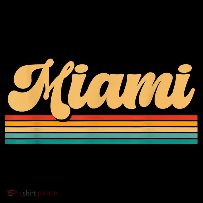 Retro City Of Miami Florida Women's V-Neck T-Shirt
