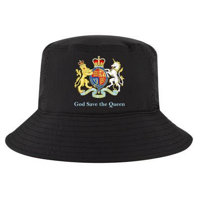 Royal Coat Of Arms, God Save The Queen Cool Comfort Performance Bucket Hat